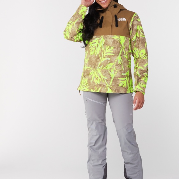 NWT The North Face Tanager Anorak Prairie Paintbrush Ski Hooded Jacket Zip Neck - Picture 9 of 10